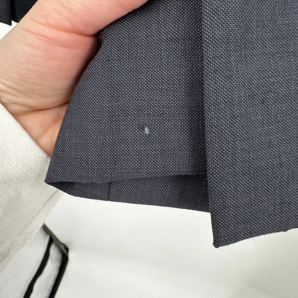 J Crew Thompson Mens 40R Dark Blue Wool Two Button Suit Jacket Blazer Sportscoat